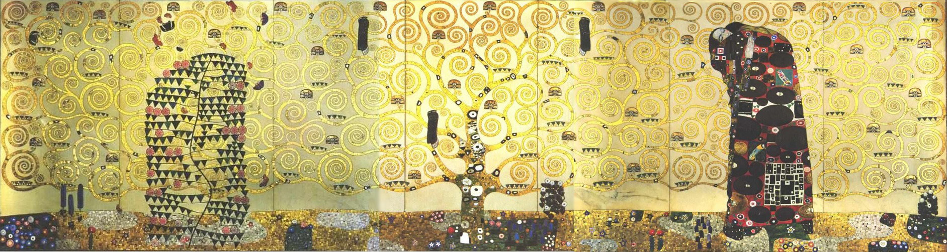 クリムト　壁画　ポスター絵画　クリムトと日本美術｜ストックレー・フリーズ生命の樹