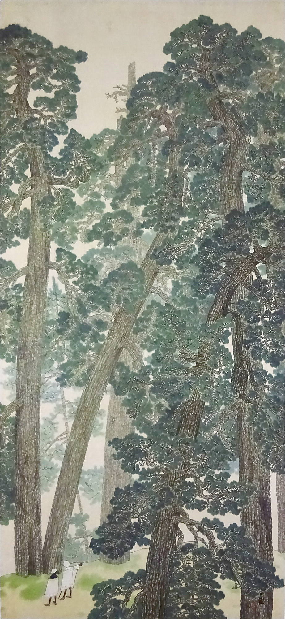 大観の樹木｜山路 松並木 若葉｜生誕150年 : クラシック音楽とアート