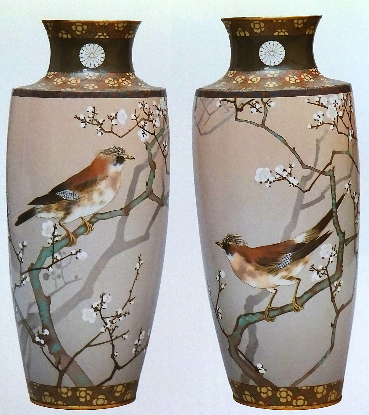 迎賓館赤坂離宮 花鳥の間｜渡辺省亭による下絵・濤川惣助による