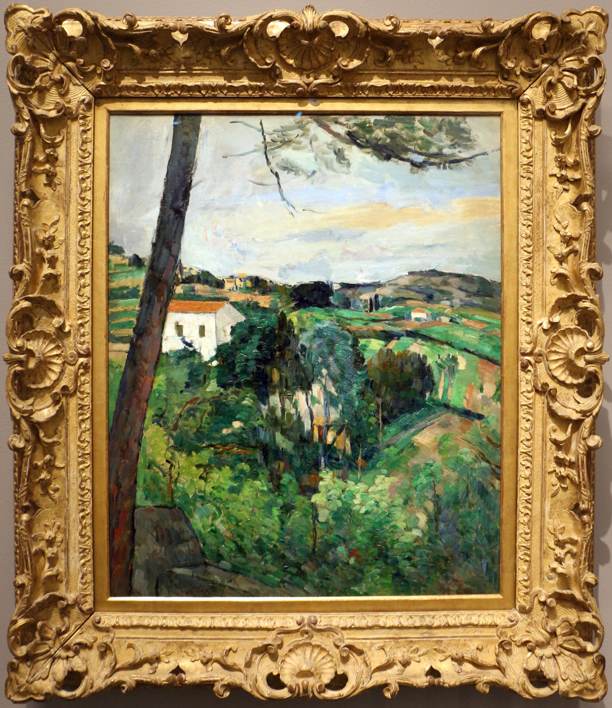 セザンヌ： 赤い屋根のある風景｜ルノワール×セザンヌ -モダンを拓いた