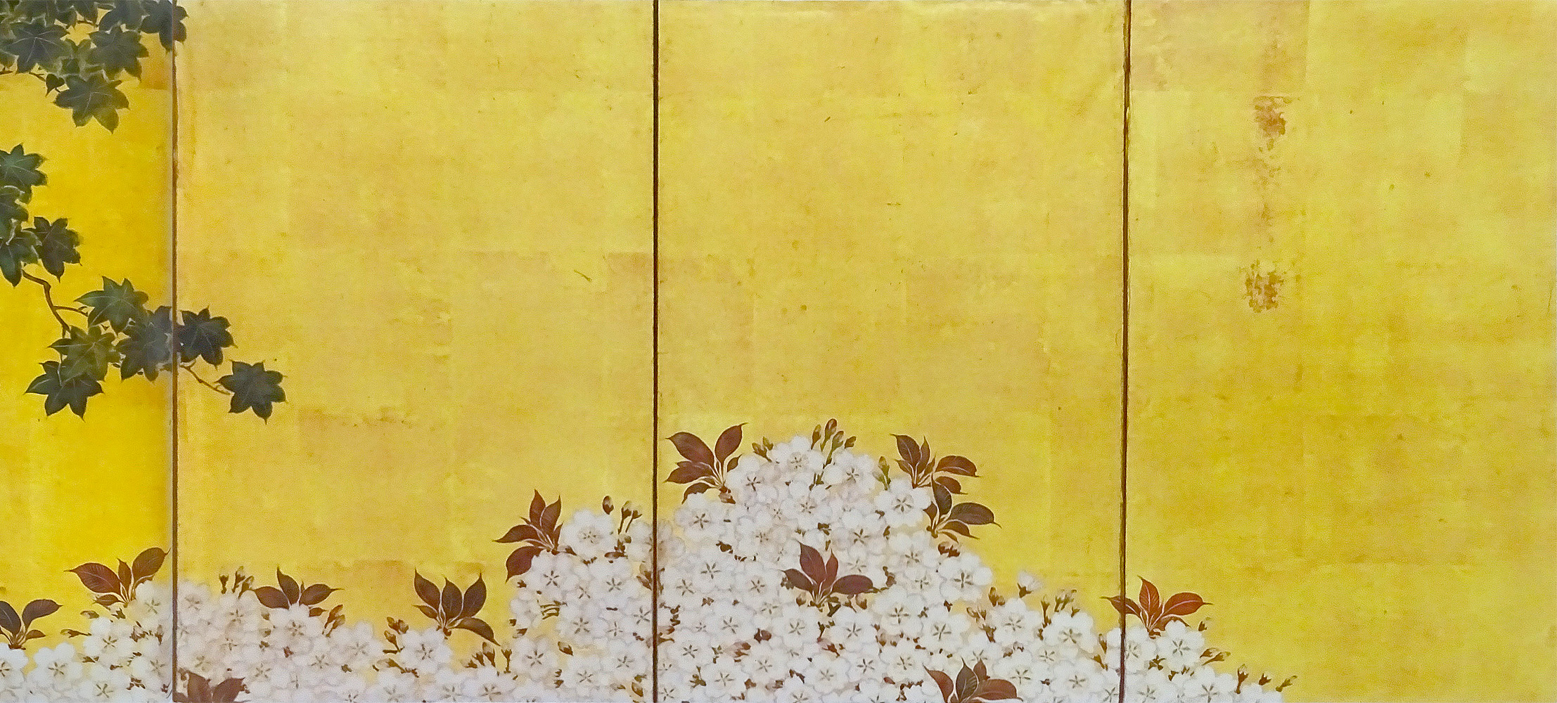 鈴木其一： 桜・楓図屏風｜光琳による大胆な構図の妙｜江戸琳派の芸術