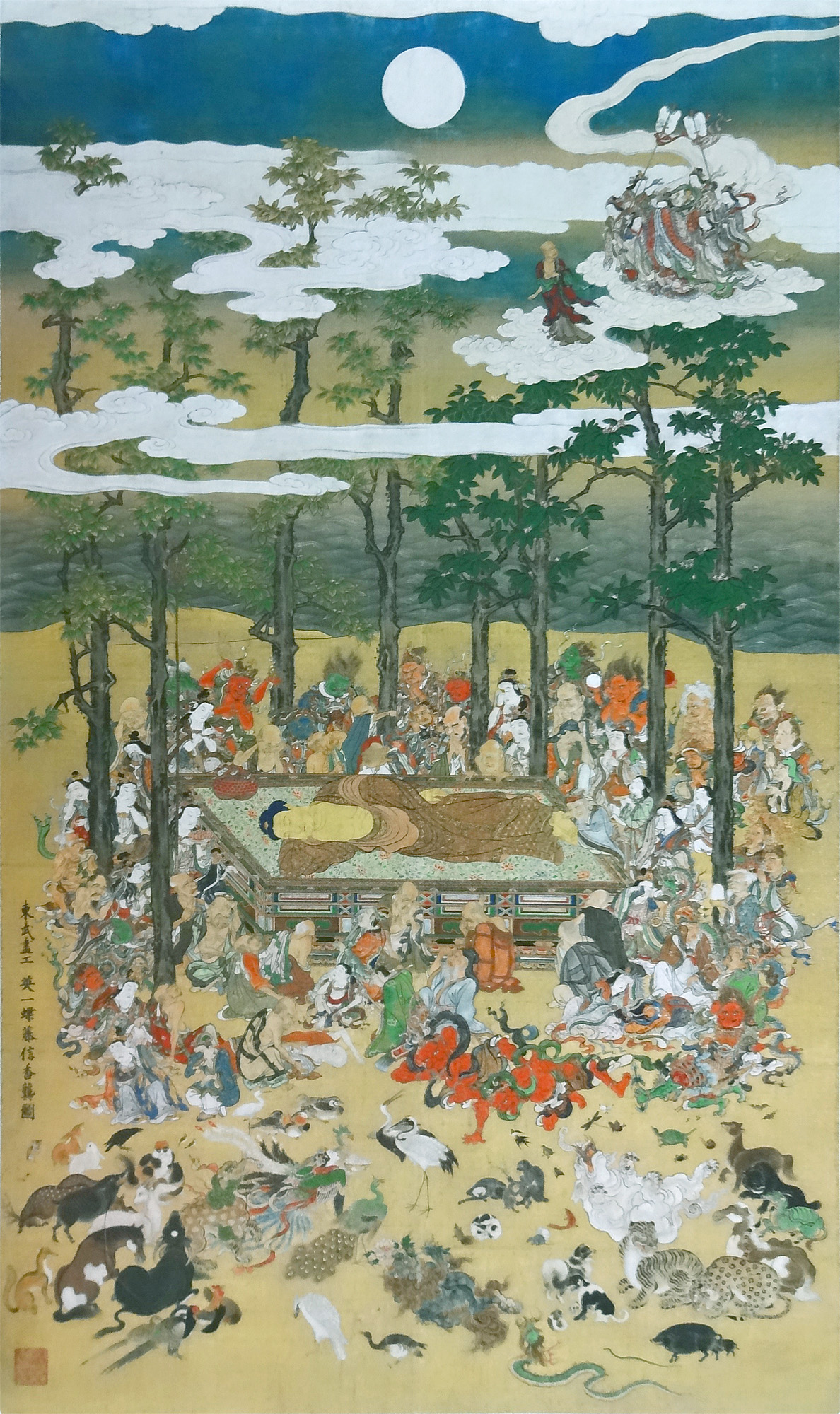 英一蝶 涅槃図｜ボストン美術館の至宝展 : クラシック音楽とアート