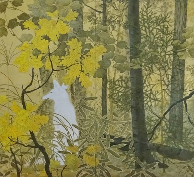 下村観山： 弱法師図 白狐｜パトロンとしての原三渓｜原三渓の美術