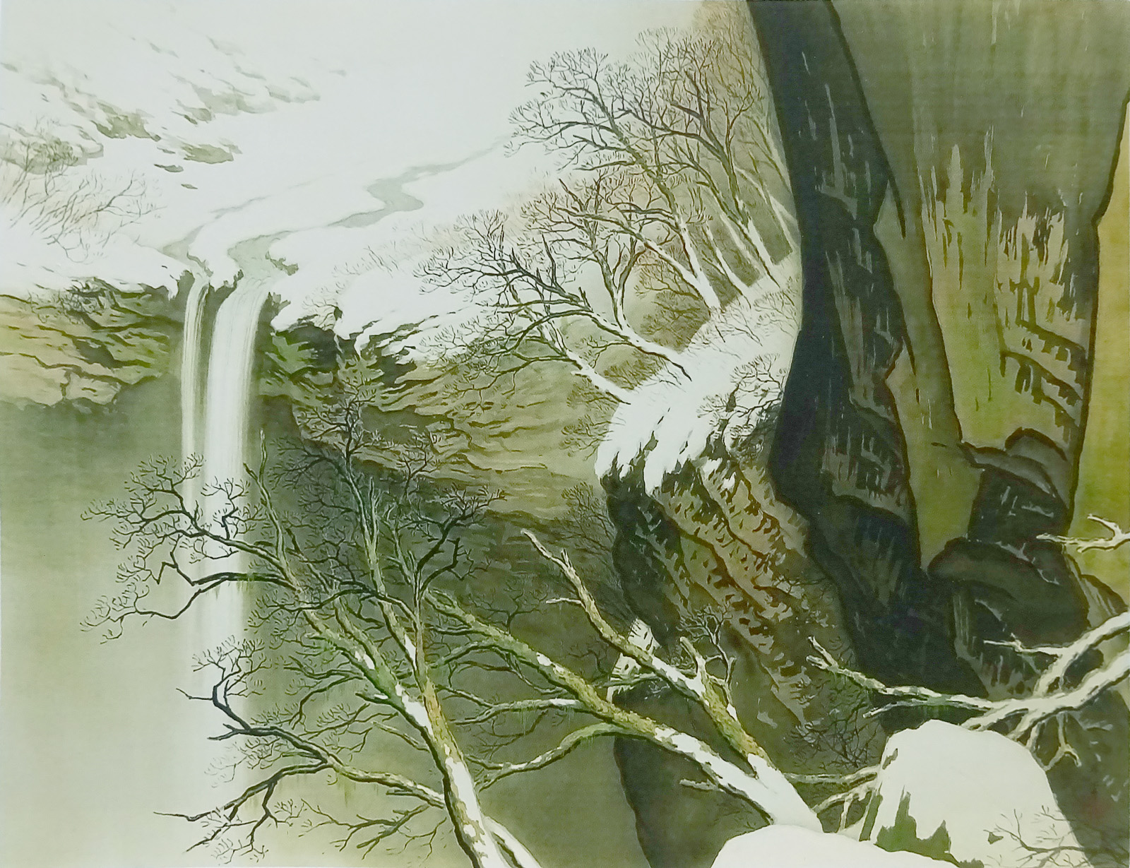 川合玉堂： 石楠花 宿雪｜構図の妙｜没後60周年記念展＠山種