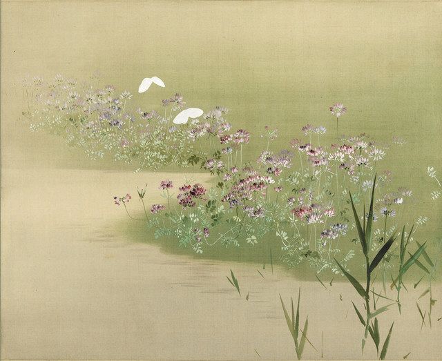 渡辺省亭の絶筆； 春の野邊｜渡辺省亭 欧米を魅了した花鳥画