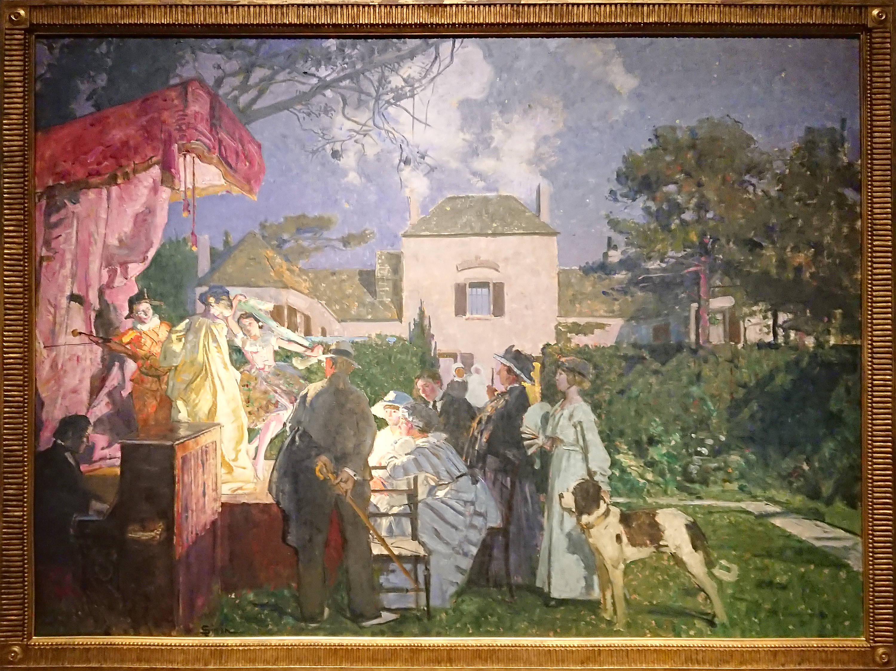 リュシアン・シモン： 庭の集い｜憧憬の地ブルターニュ : クラシック