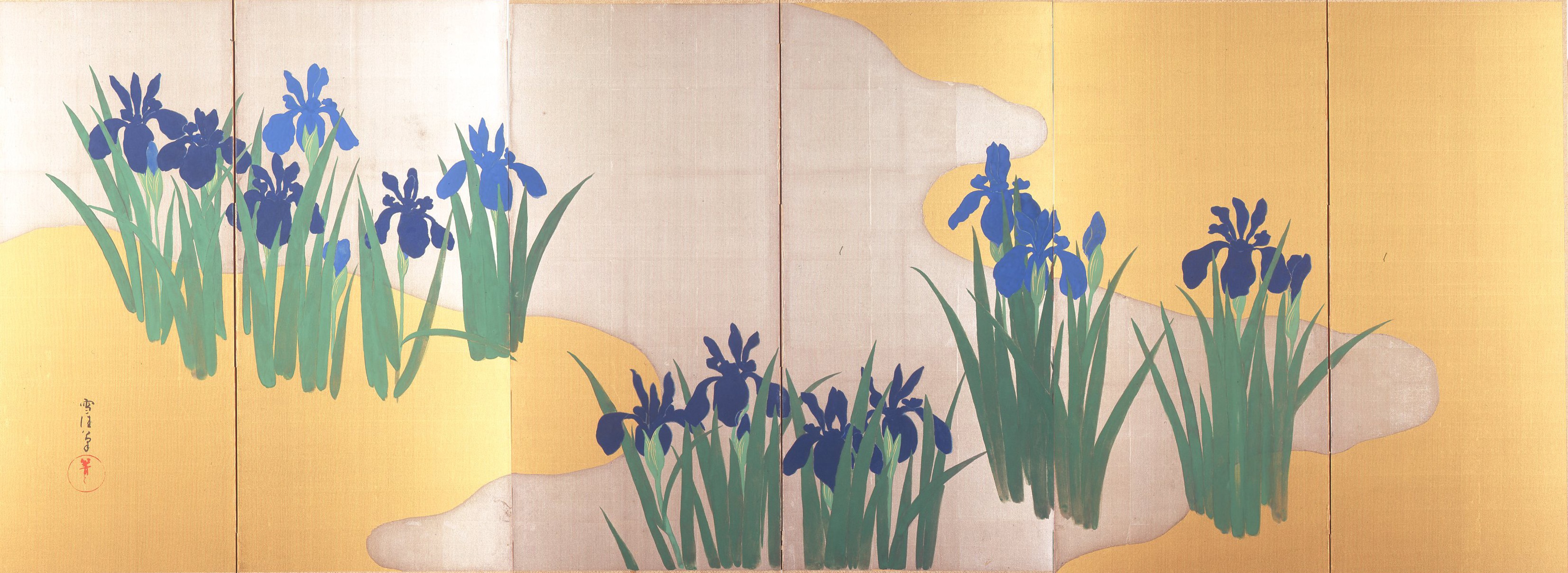 神坂雪佳 燕子花図屏風 : クラシック音楽とアート