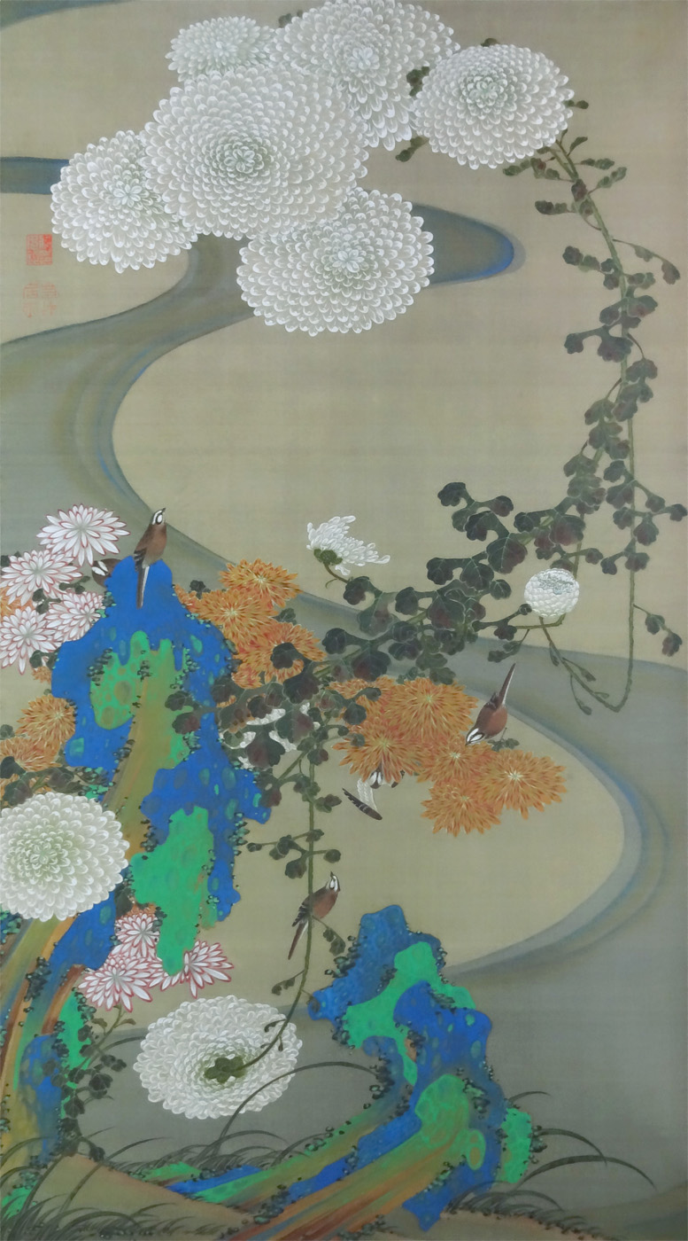 菊花流水図｜伊藤若冲生誕300年 : クラシック音楽とアート