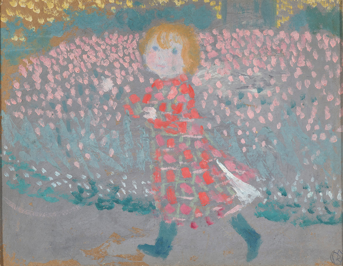 モーリス ドニ 赤いエプロンドレスを着た子ども 画家が見たこども展 クラシック音楽とアート モーリス ドニ 赤いエプロンドレスを着た子ども 画家が見たこども展 クラシック音楽とアート
