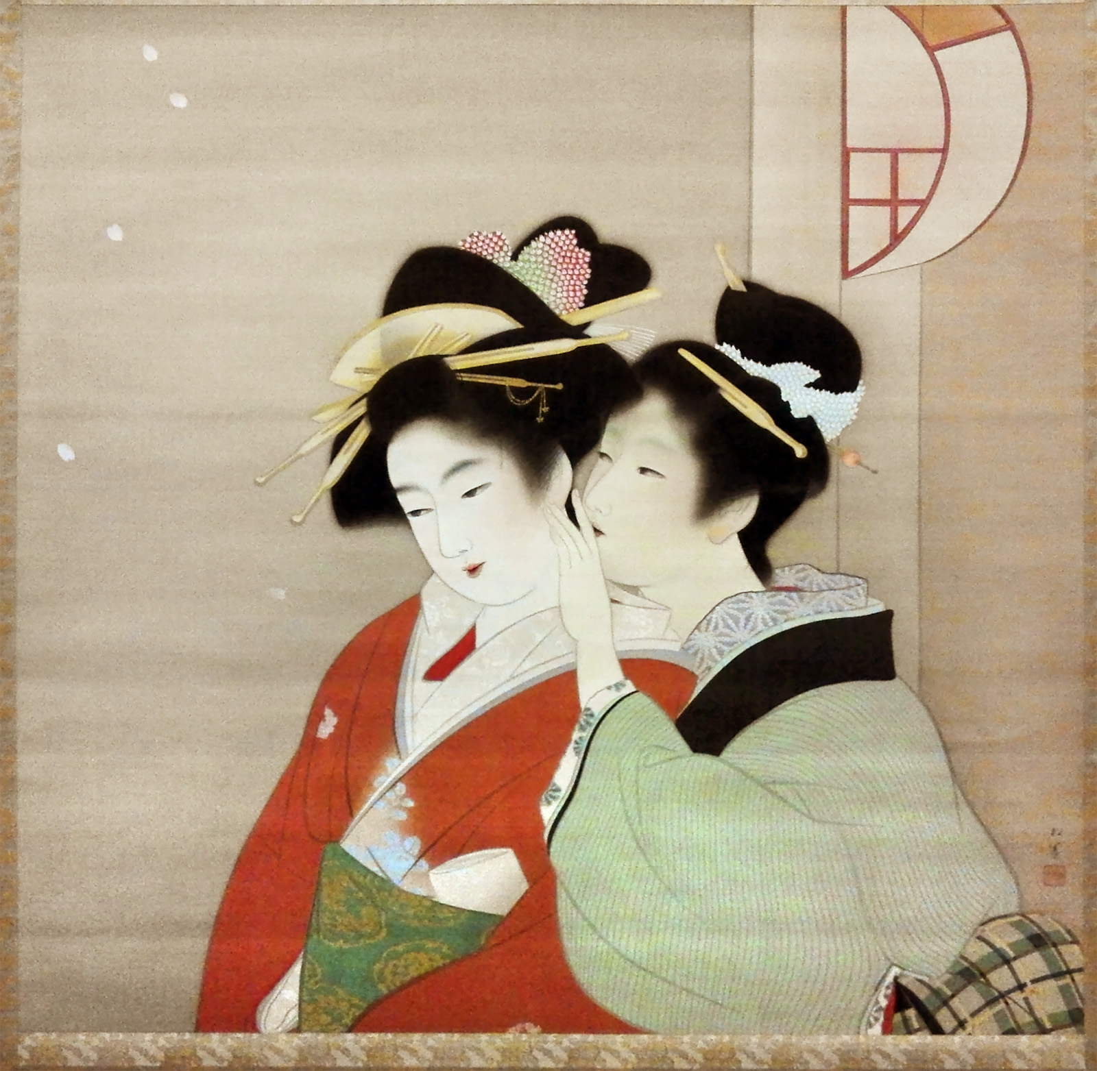 美しい人びと｜上村松園：春宵、松室加世子：竪琴｜on 松岡