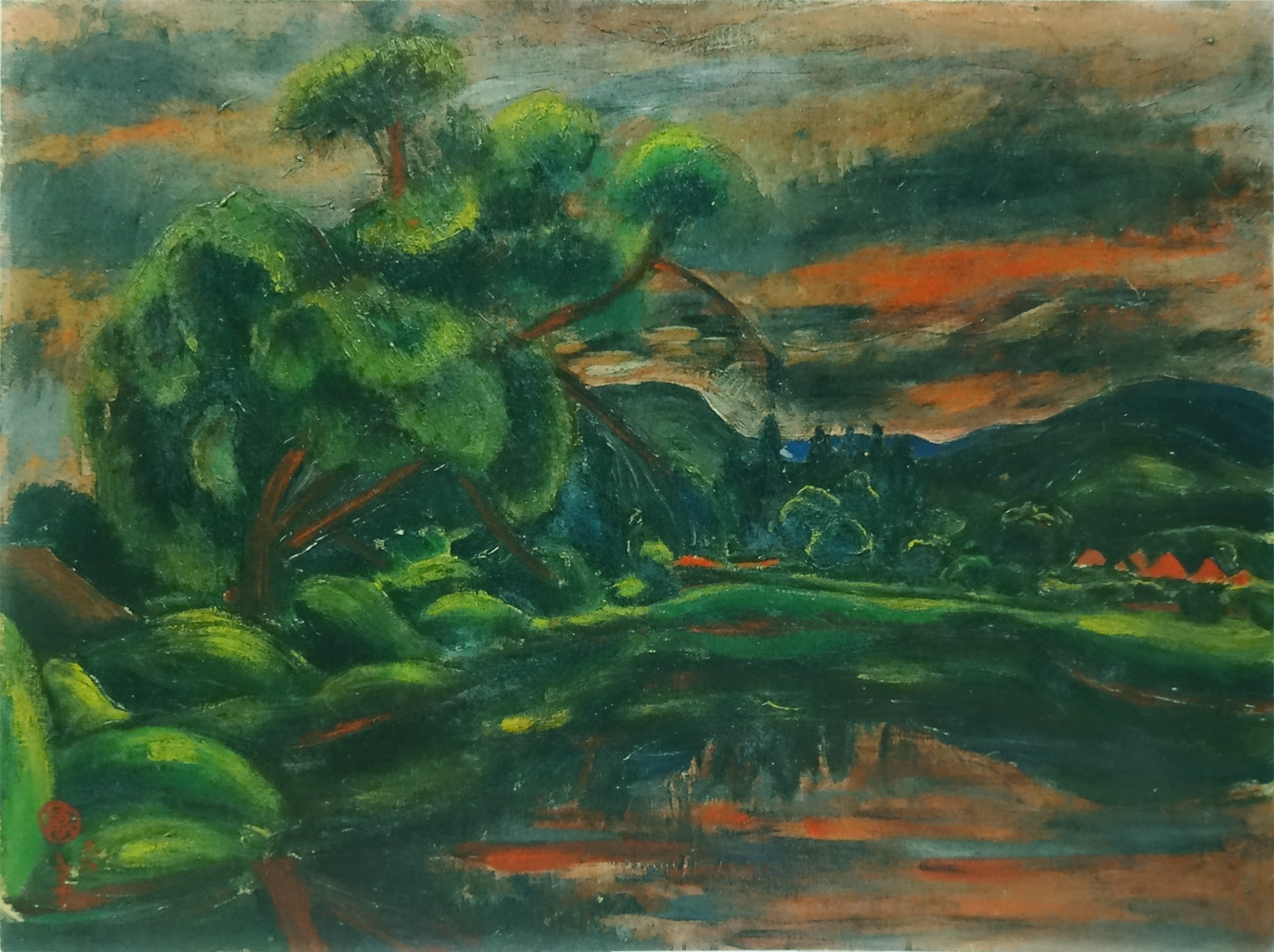 土沢の色彩｜萬鉄五郎 土沢風景 池 : クラシック音楽とアート