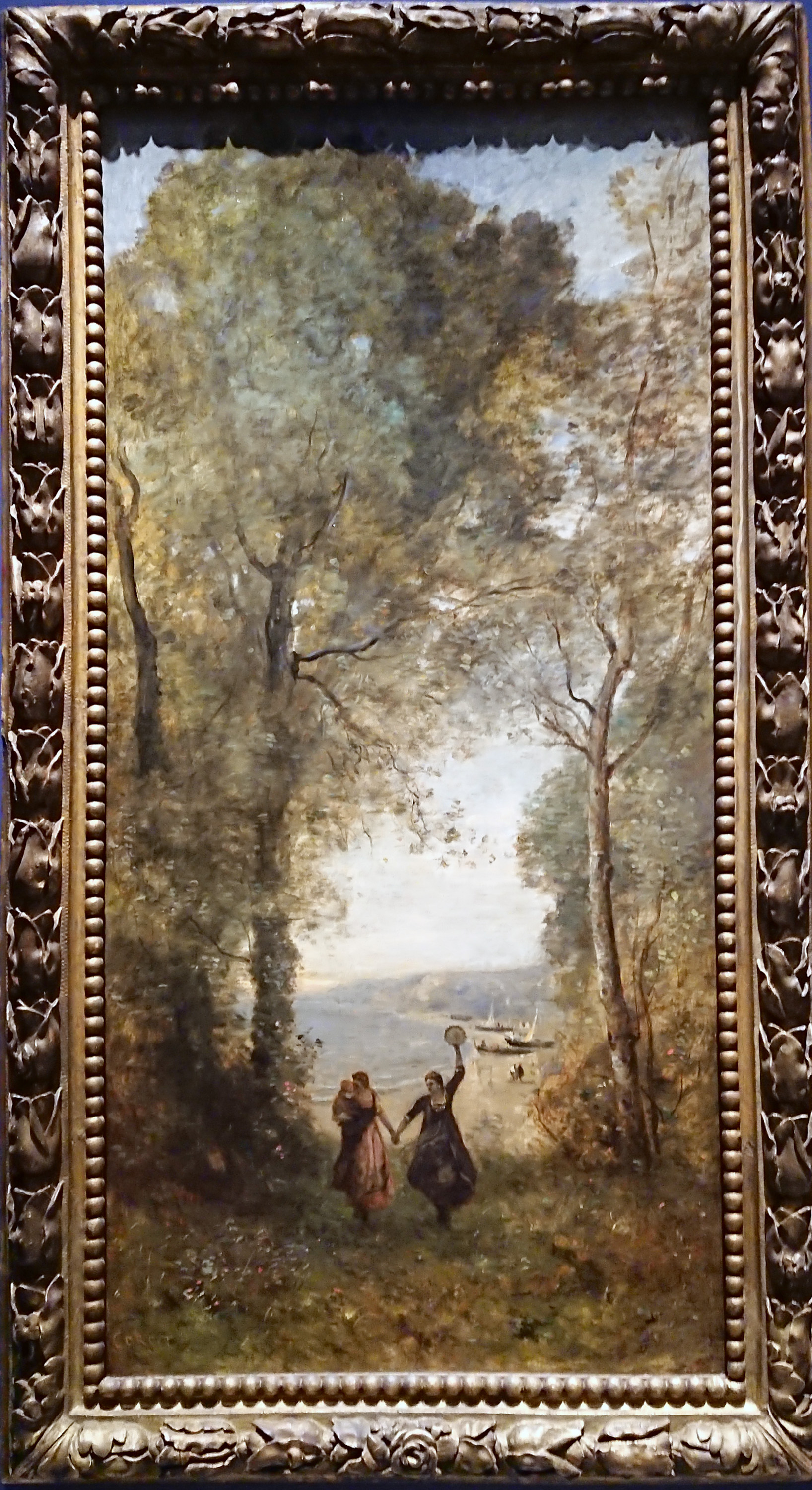 カミーユ・コロー： ナポリの浜の思い出｜自然と人のダイアローグ／空