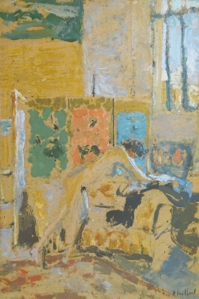 エドゥアール・ヴュイヤール： 屏風のある室内 ｜コートールド美術館展