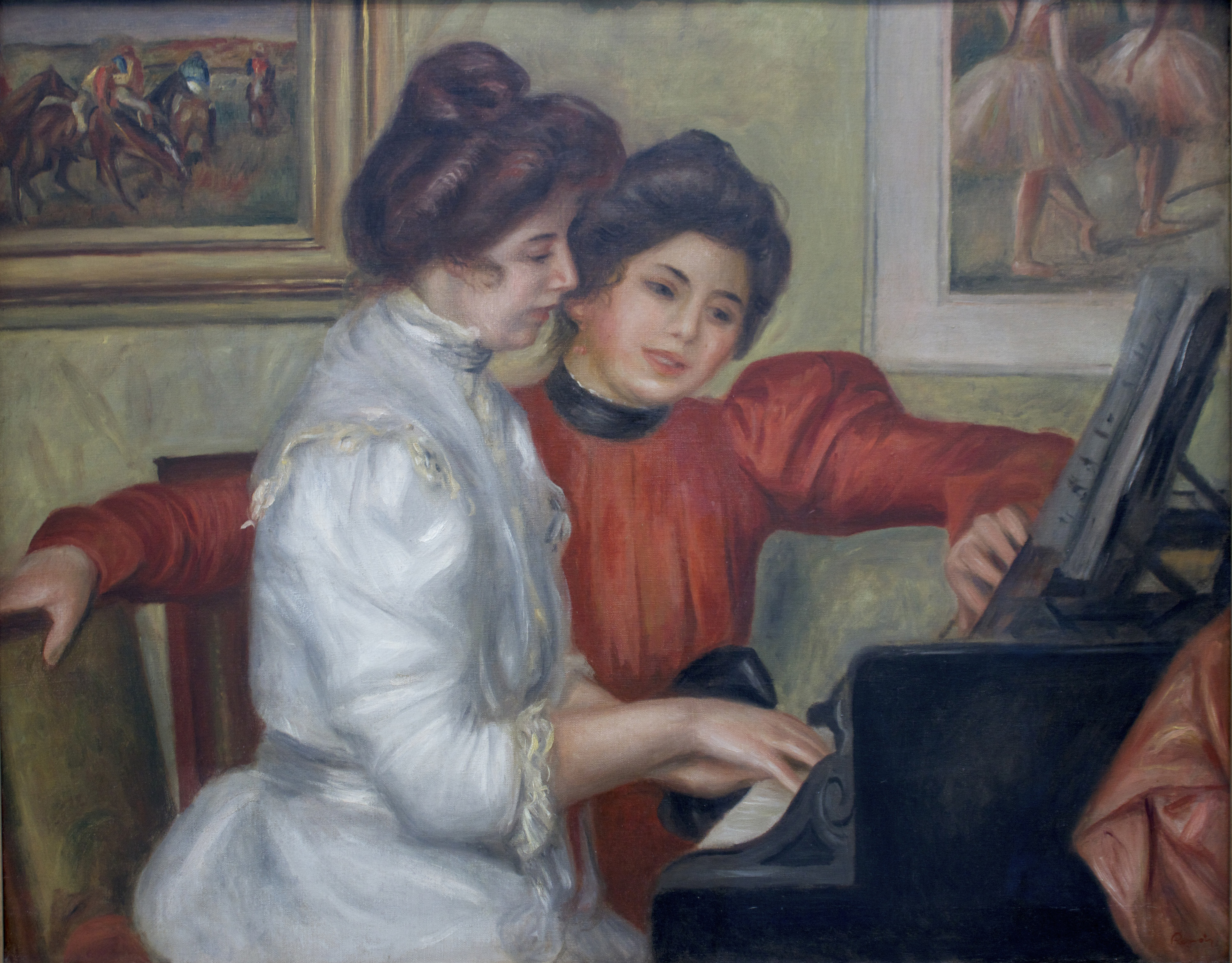 ルノワール作 ピアノを弾く少女たち|《楽興の時》と共に - 絵画 ルノワール作 ピアノを弾く少女たち|《楽興の時》と共に - 絵画
