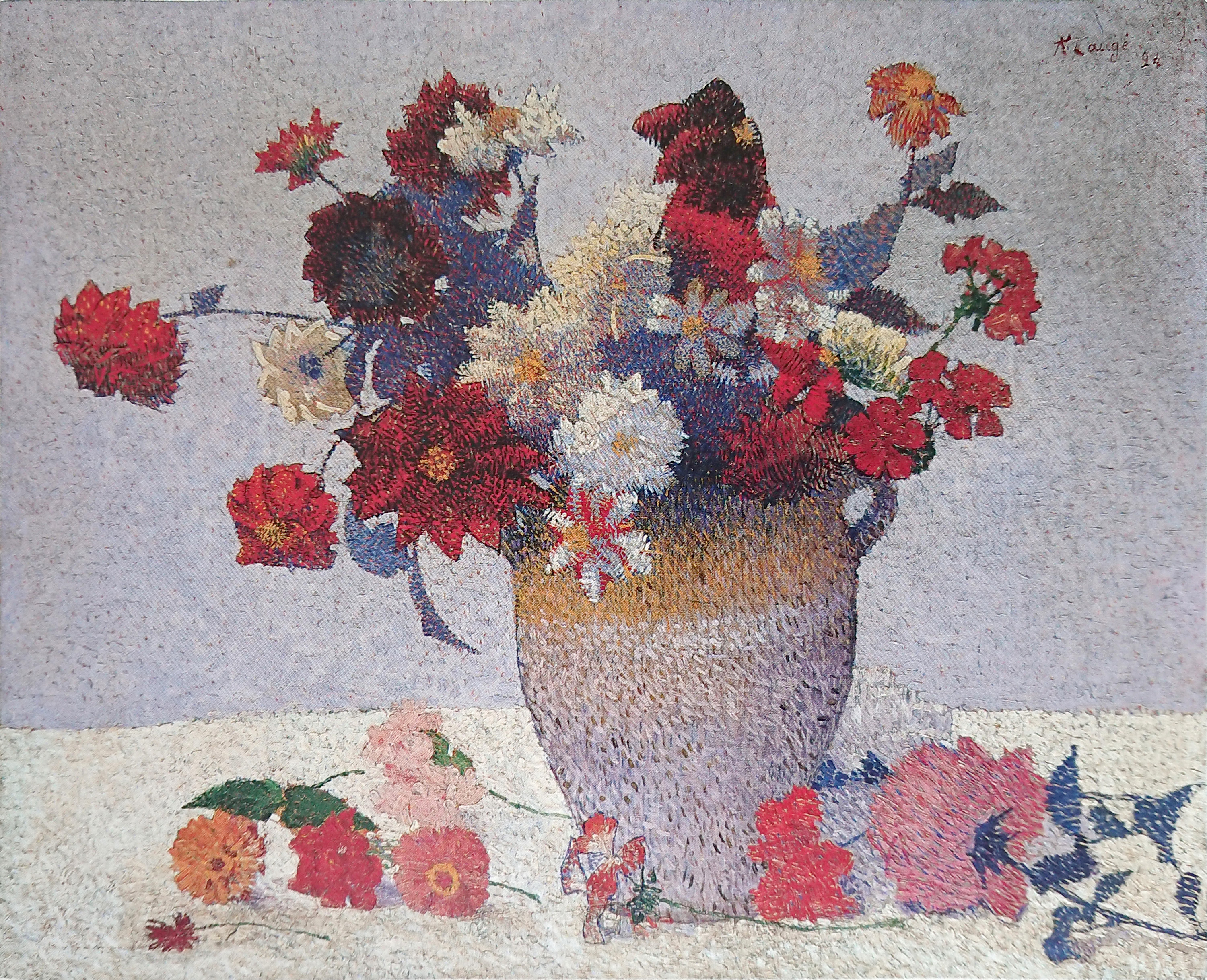 点描の旗手アシール・ロージェの静物画： 花瓶の花束｜プチ・パレ