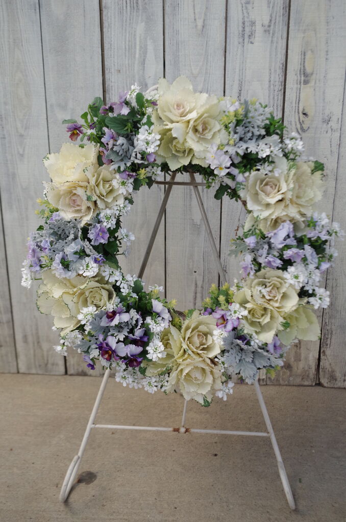 ハボタンリースを作ろう♪＆嬉し♪楽し♪ギャザリングlesson作品＆年末