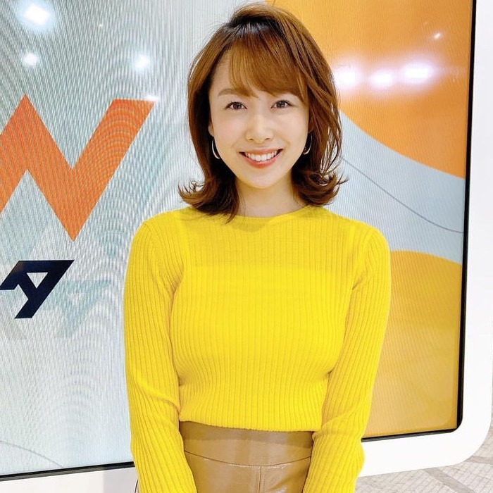 良原安美アナのニットおっぱい