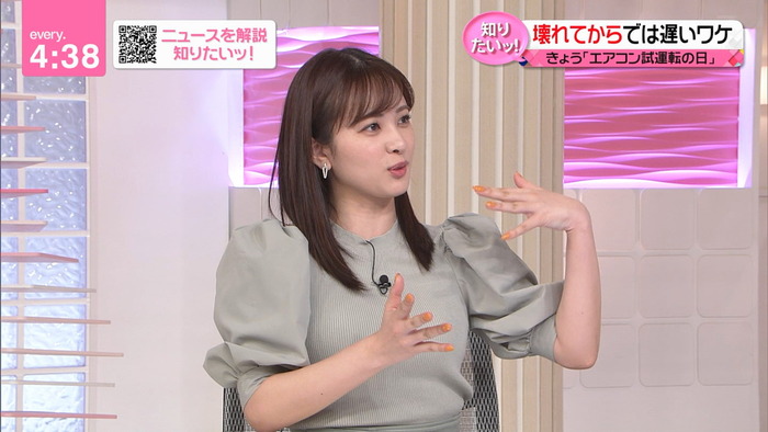 河出奈都美アナのおっぱい