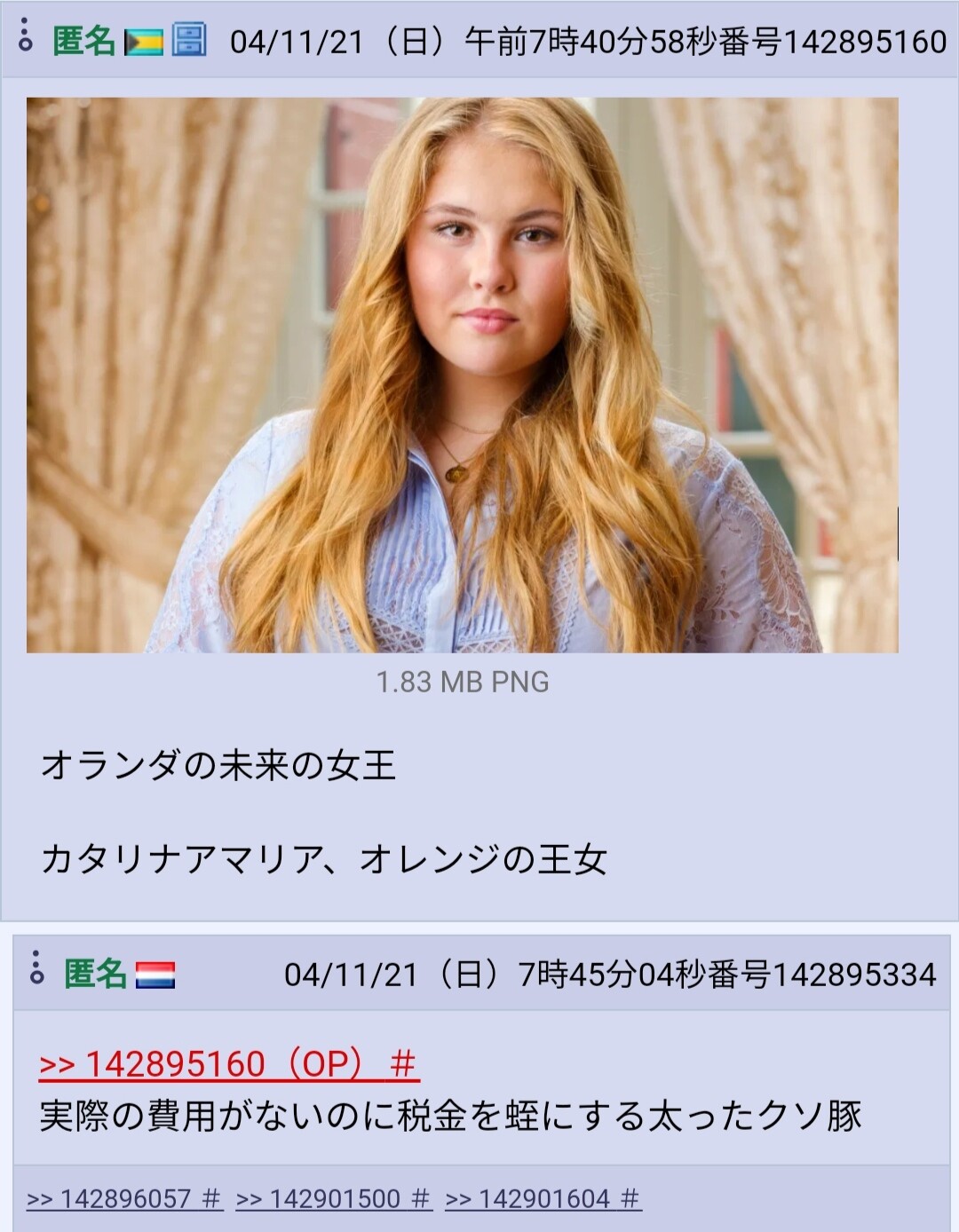 悲報 欧米人さん オランダの次期女王の容姿を叩いてしまうwww 女子アナお宝画像速報 5chまとめ 悲報 欧米人さん オランダの次期女王の容姿を叩いてしまうwww 女子アナお宝画像速報 5chまとめ