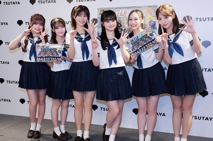 【画像】アイドルグループのHKT48さん、セーラー服をHに着こなしてしまうwwwwww