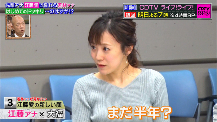 江藤愛アナの巨乳