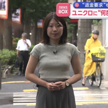 【画像】テレ朝の女性記者さん、ニットから乳房が浮き出してしまうｗｗｗｗｗｗ