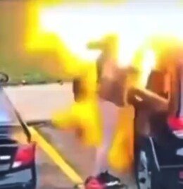 彼氏の車に放火した黒人女性