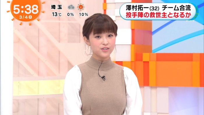 渡邊渚アナの乳