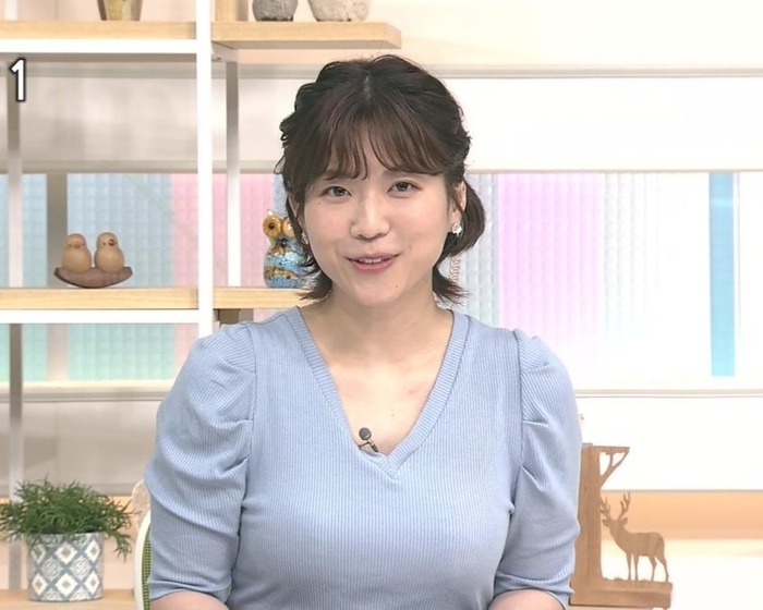 【画像】是永千恵アナ、デカ乳のムチムチボディという無敵っぷりだったwwwww