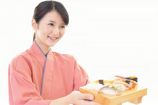 【画像】99.9%の男子がお○ぱいに夢中でお寿司に気づかないwwwwww