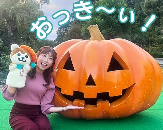 【画像】デカパイお天気お姉さん、ハロウィンコスで乳房を強調してしまうｗｗｗｗｗｗｗ