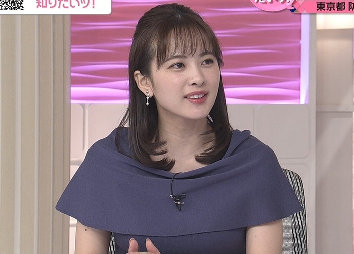 河出奈都美アナの巨乳