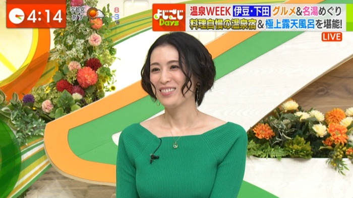 雛形あきこのニット巨乳