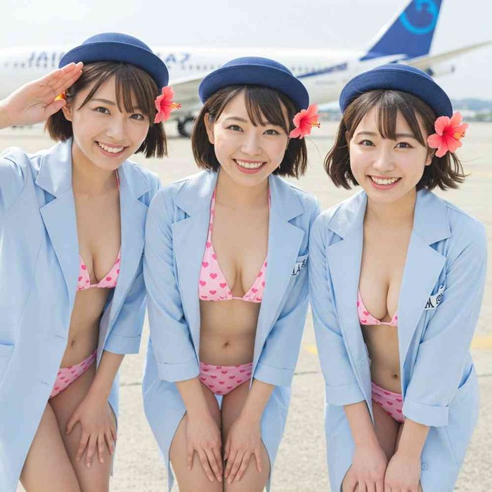 【画像】JALの美人CA軍団さん、私服姿になった結果wwwwwww