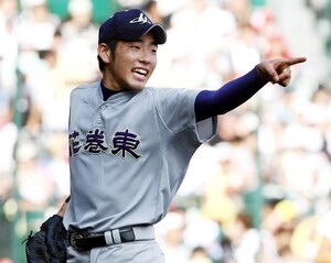 菊池雄星の髭面