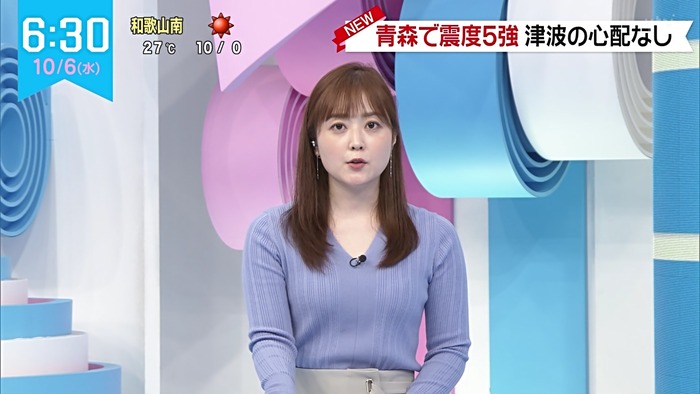 水卜麻美アナの巨乳3