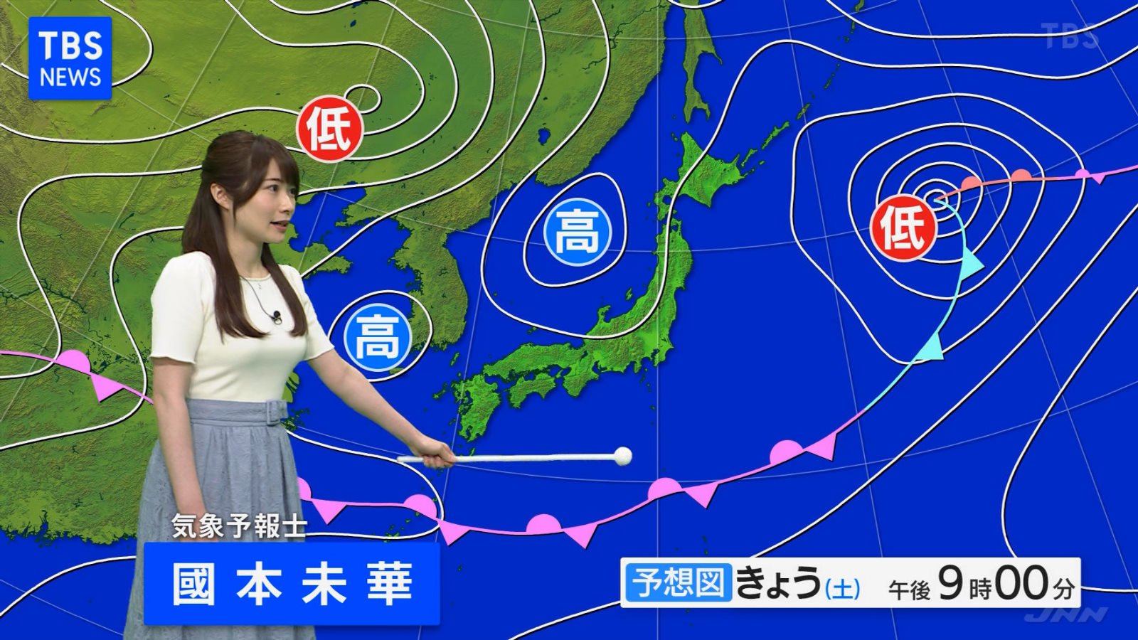 Tbs爆乳気象予報士 國本未華さんのおっぱい天気予報がエッチ過ぎる 女子アナお宝画像速報 5chまとめ