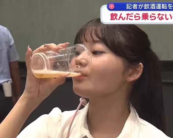 【動画】美人記者さん、飲酒運転の飲酒レベルがレベチすぎると話題にｗｗｗｗｗｗｗ