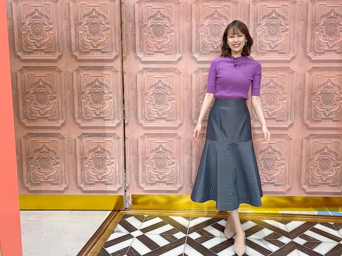 良原安美アナのニットおっぱい