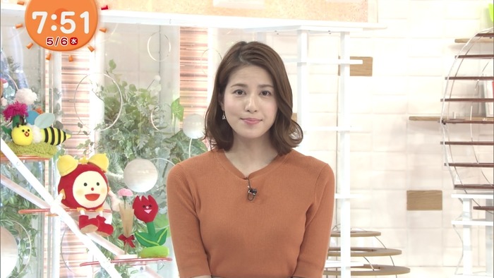 永島優美アナのニットおっぱい