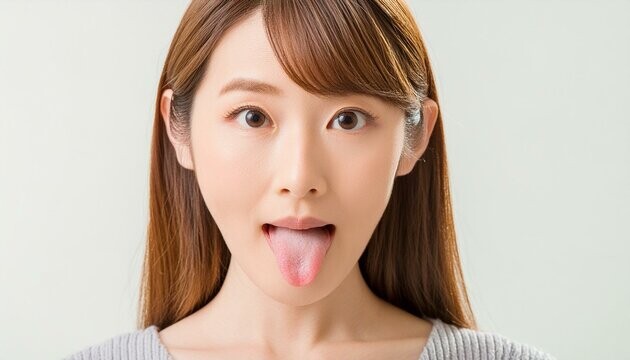 【画像】NHK番組で熟女のベロ出しプレイを放送してしまう