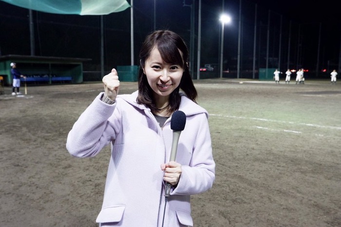 中濱綾那アナの爆乳