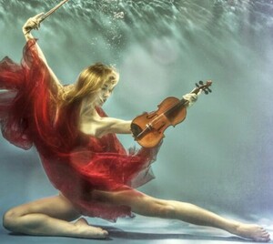 水中にあるバイオリン教室