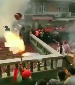 春節の中国の爆竹