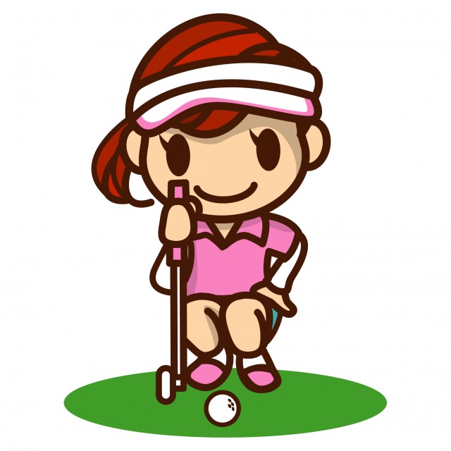 女子ゴルファーがパンチラ