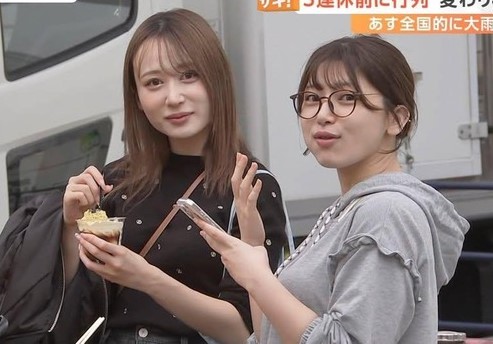 【画像】地上波に映り込んだ女子二人組、FC2に出てそうだと話題になってしまうwwwwwww