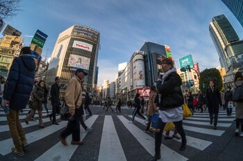 東京の韓国人観光客