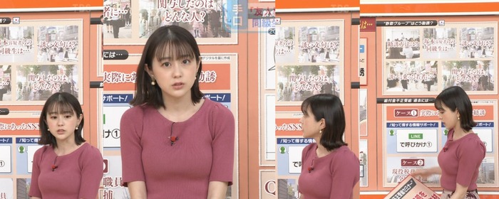 若林有子アナの乳