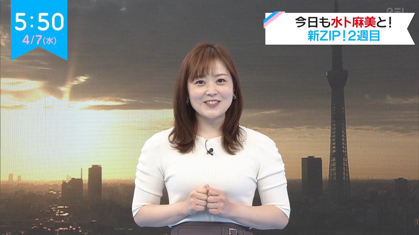 Zip の水卜ちゃんのニット乳がすごい 画像あり 女子アナお宝画像速報 5chまとめ Zip の水卜ちゃんのニット乳がすごい 画像あり 女子アナお宝画像速報 5chまとめ