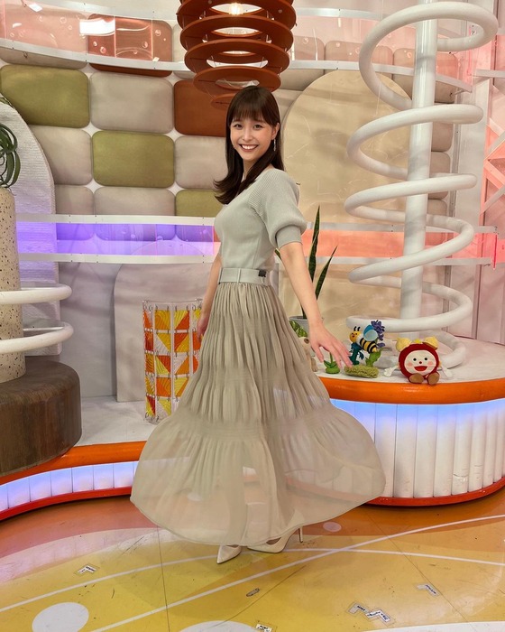 渡邊渚アナの胸の谷間